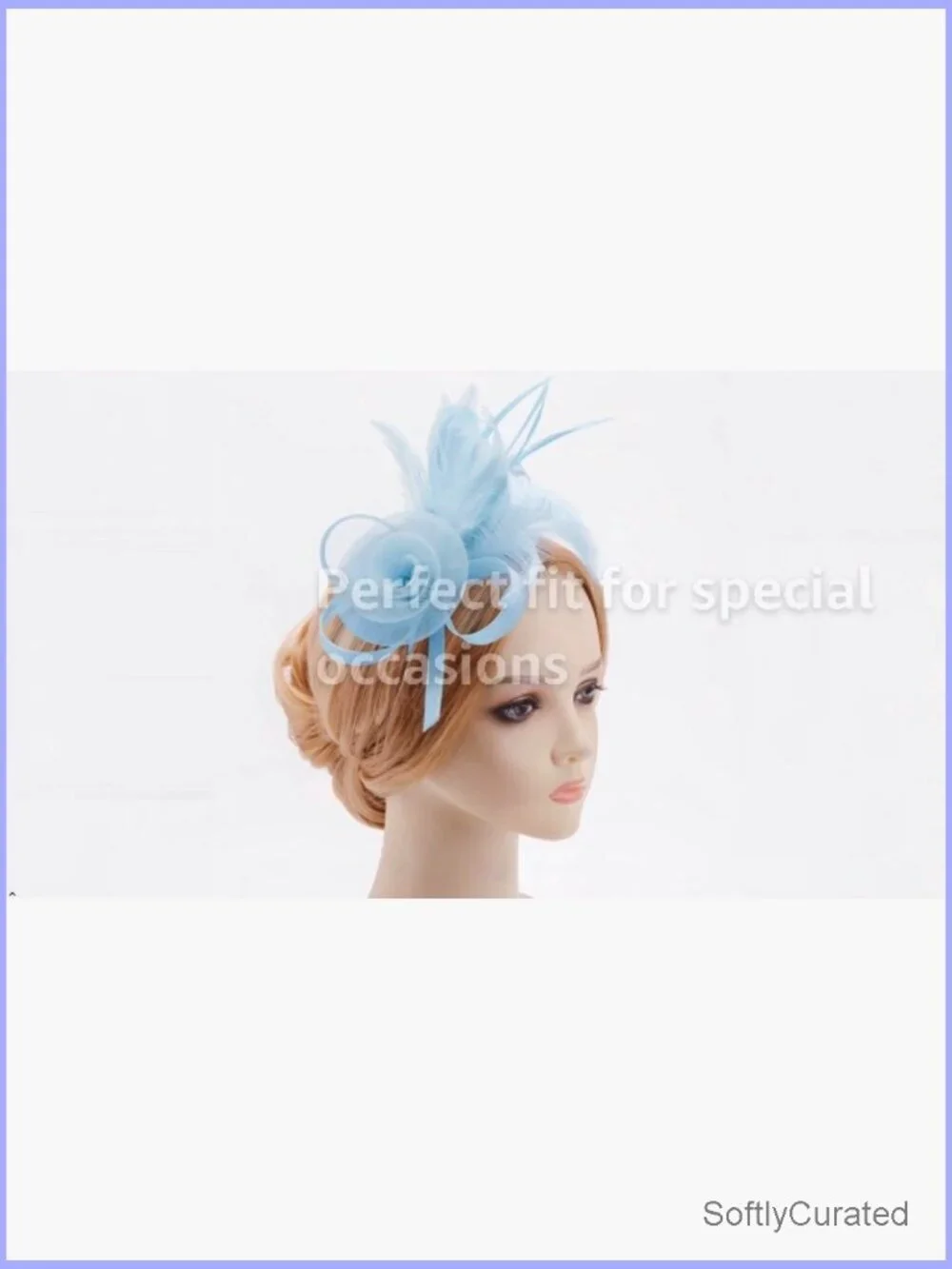 Women's Flower Fascinator Hat with Headband and Clip for Tea Parties Weddings